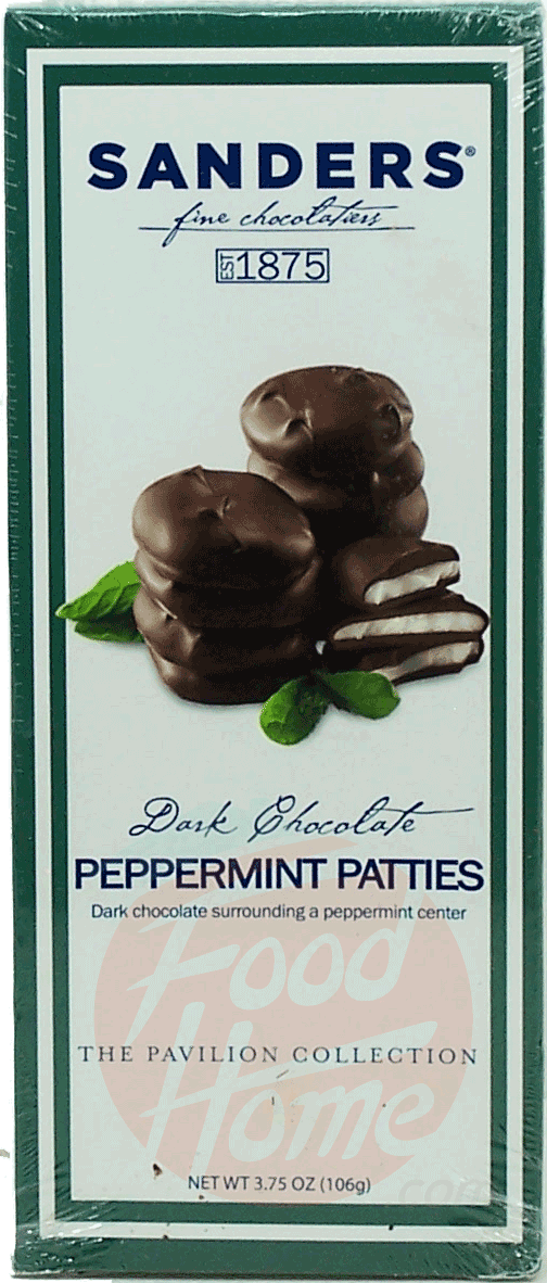 Sander's The Pavilion Collection dark chocolate peppermint patties Full-Size Picture